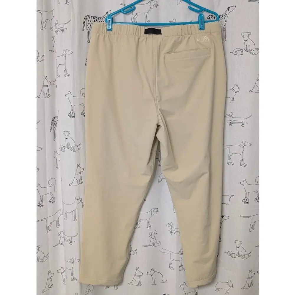 The North Face Tech Easy Pants Mens XL Belted Khaki Hiking Gorpcore Outdoors